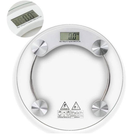 Balanza Digital de Baño 180 kg – Vidrio Templado