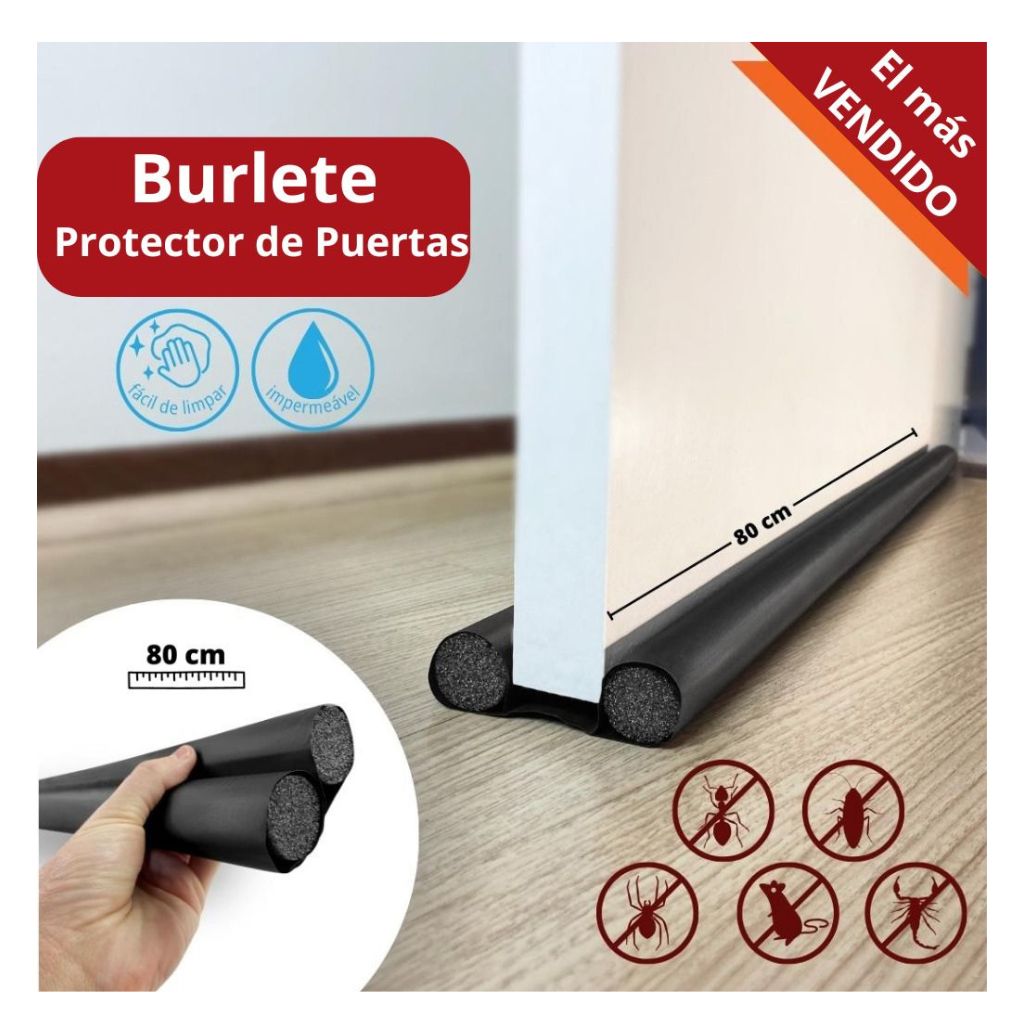 PROMO 2x1! Burletes para Puertas y Ventanas – Bloquea Frío, Polvo e Insectos 🛡️❄️