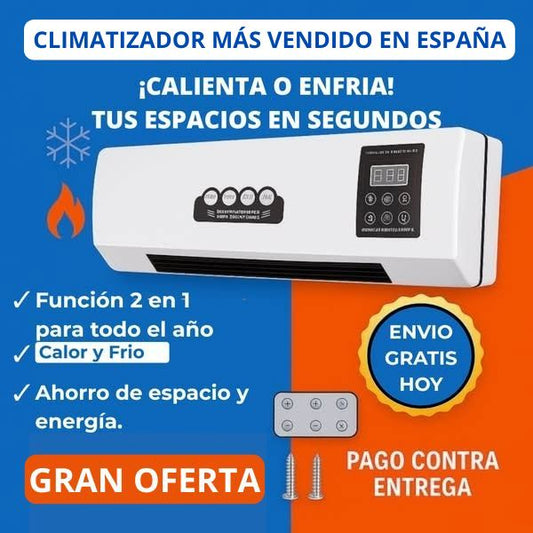 Climatizador Portátil 2 en 1 Premium – Aire Frío y Calor en un Solo Equipo