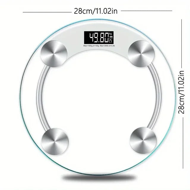 Balanza Digital de Baño 180 kg – Vidrio Templado